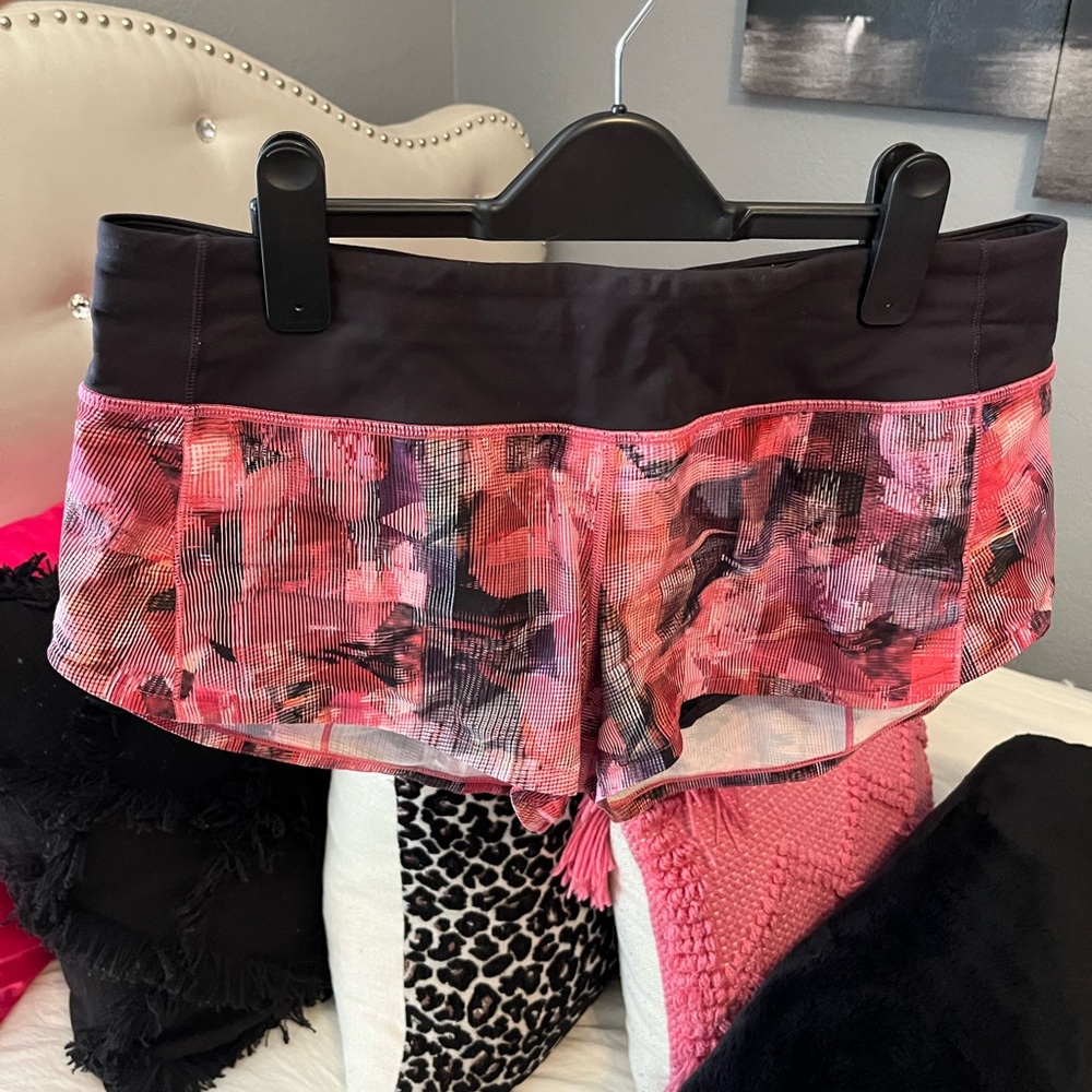 Lululemon Pink Patterned Shorts